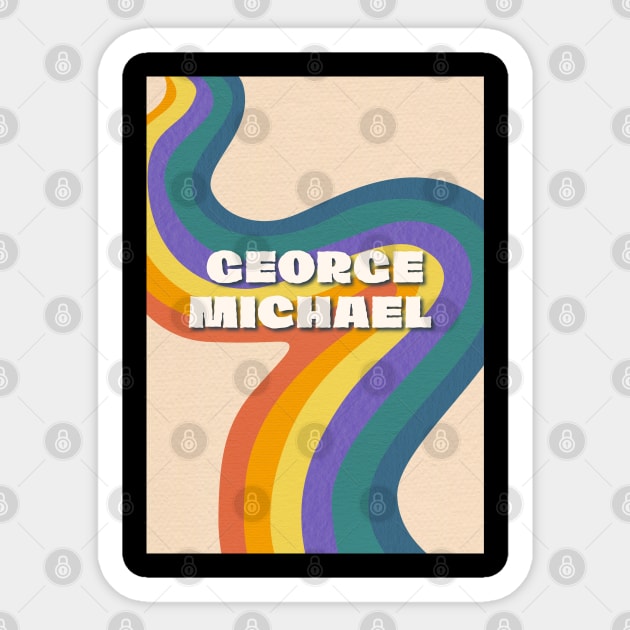 George Michael Sticker by Zby'p